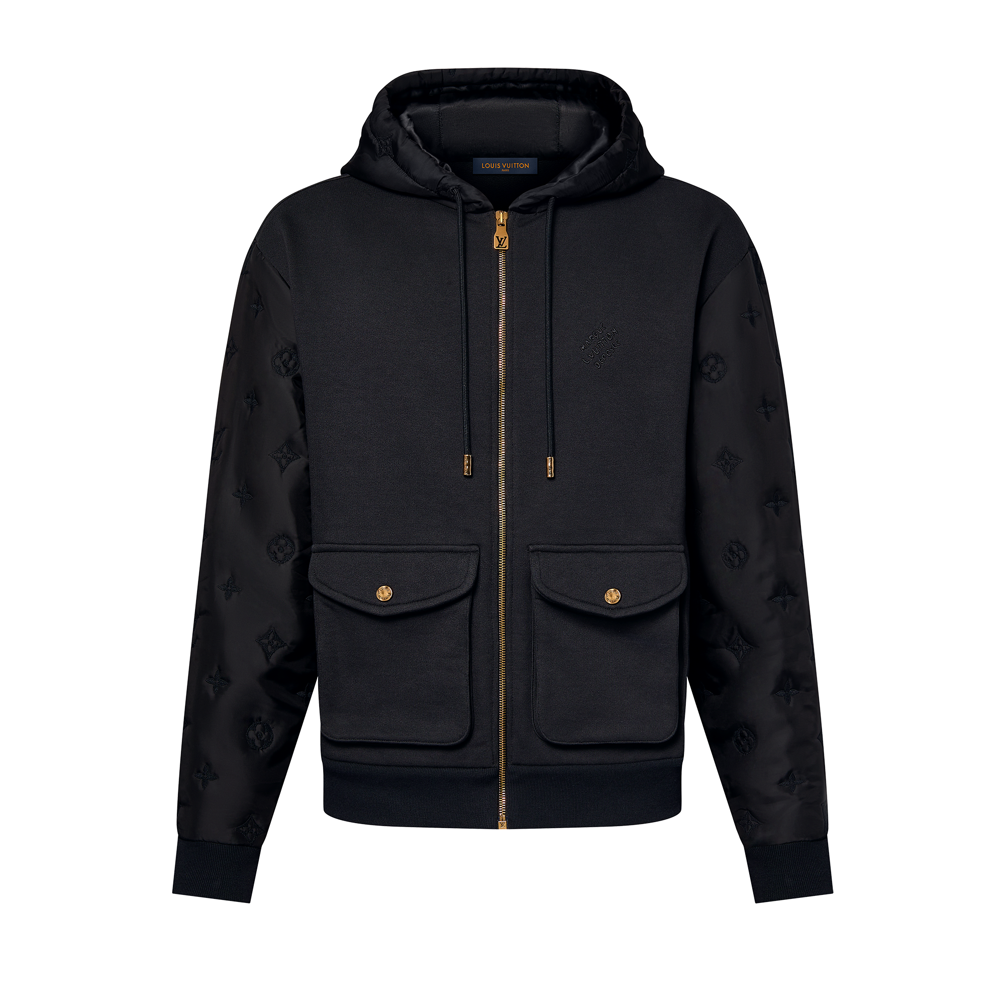 Hybrid Zipped Signature Hoodie - Men - Ready-to-Wear | LOUIS VUITTON ®